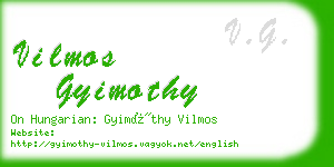 vilmos gyimothy business card
